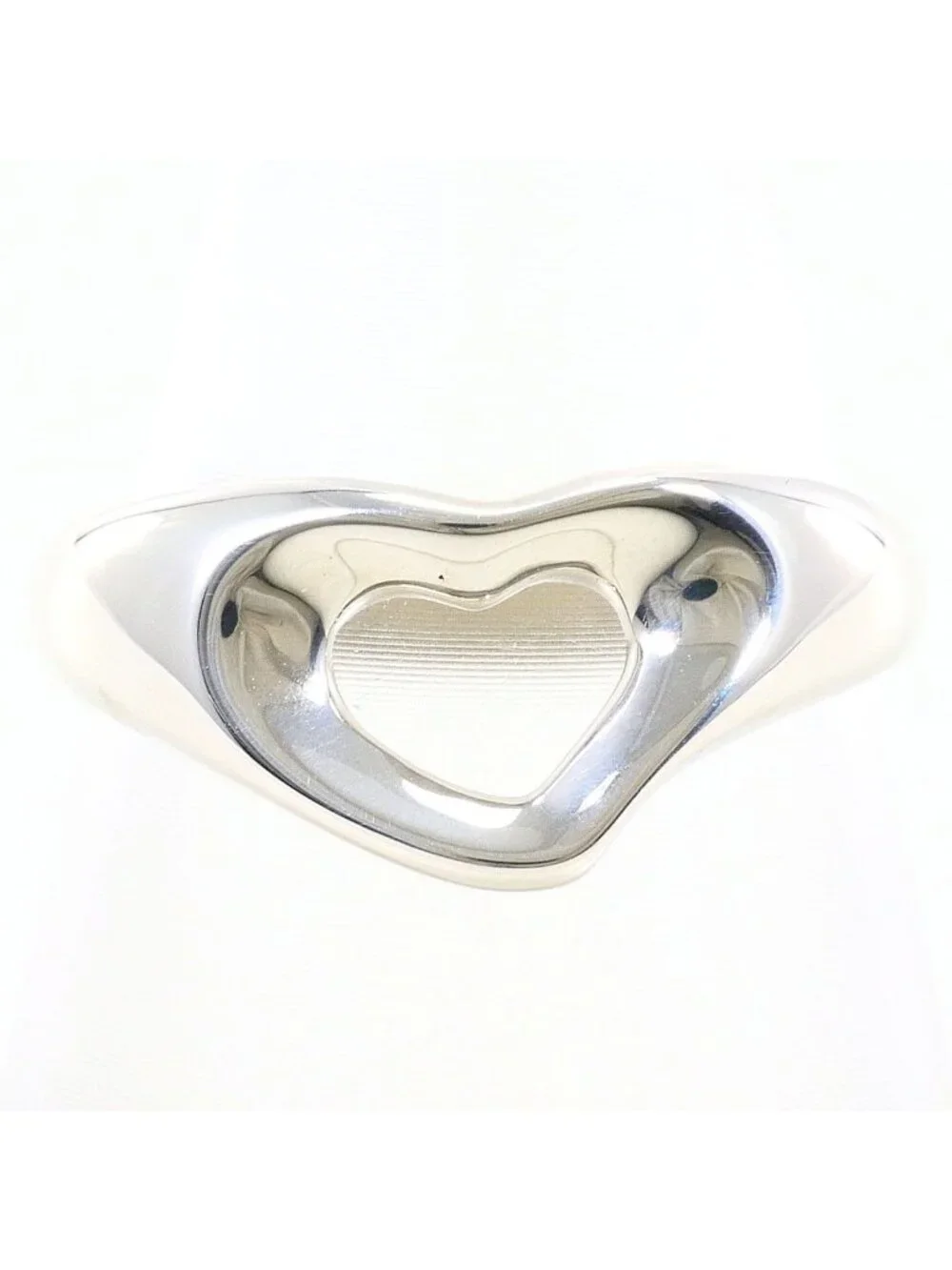 Tiffany & Co Open Heart Silver Ring Gross Weight